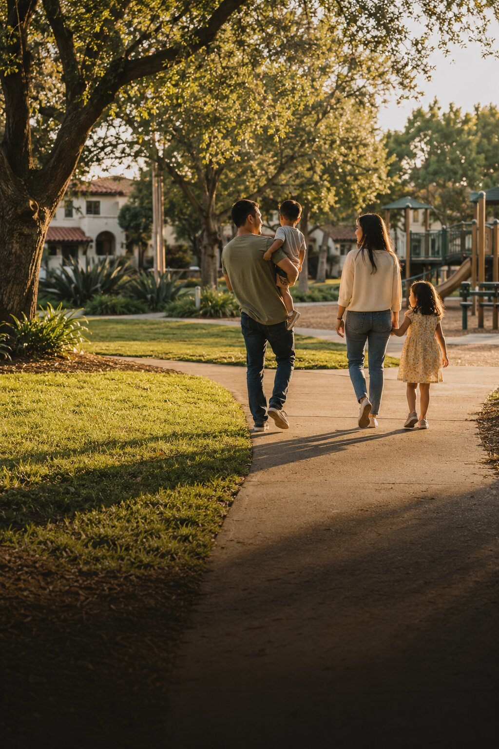 Hillside neighborhood in Orange County